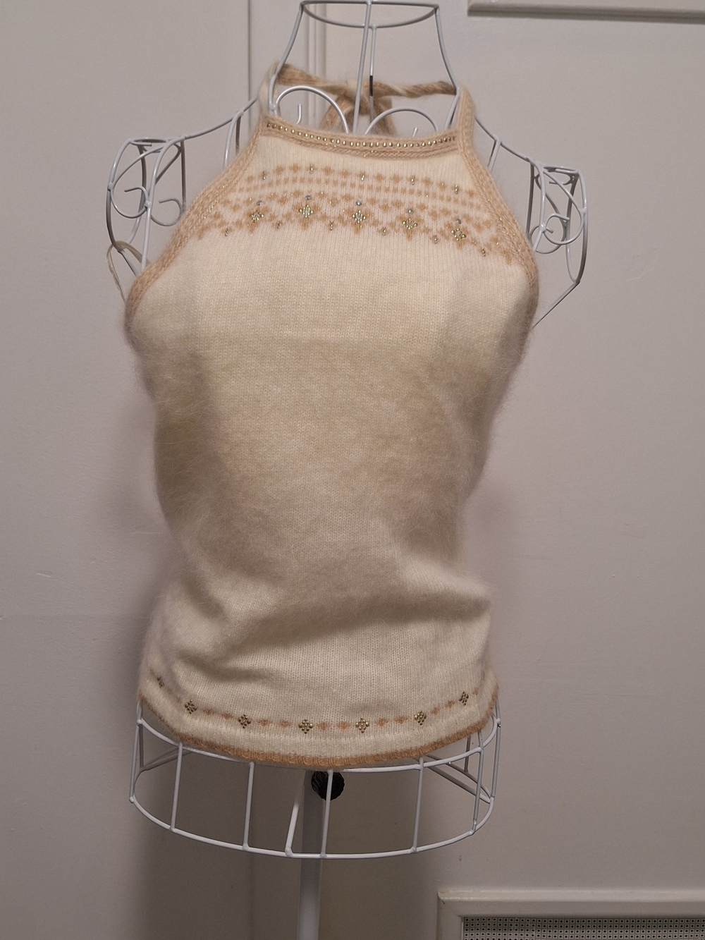 Y2K The Limited  Women's Cream Sweater Halter Small